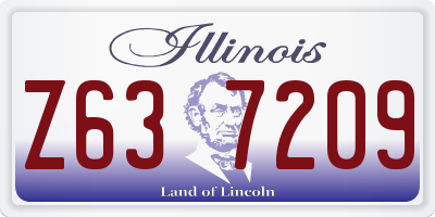 IL license plate Z637209