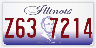 IL license plate Z637214