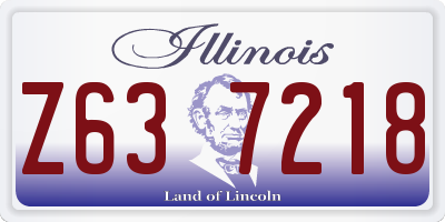 IL license plate Z637218