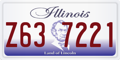 IL license plate Z637221