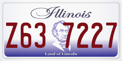 IL license plate Z637227