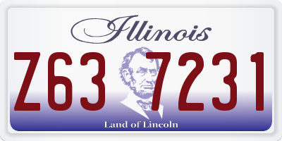 IL license plate Z637231