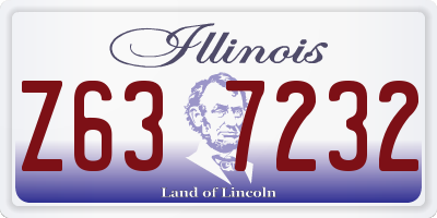 IL license plate Z637232