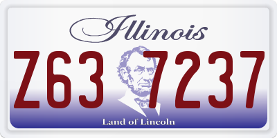 IL license plate Z637237