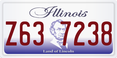 IL license plate Z637238