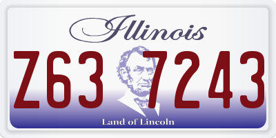IL license plate Z637243