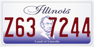 IL license plate Z637244