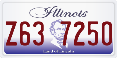 IL license plate Z637250