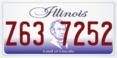IL license plate Z637252