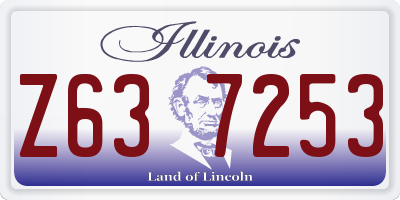 IL license plate Z637253
