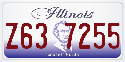 IL license plate Z637255
