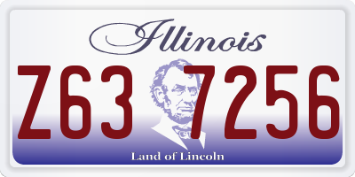 IL license plate Z637256