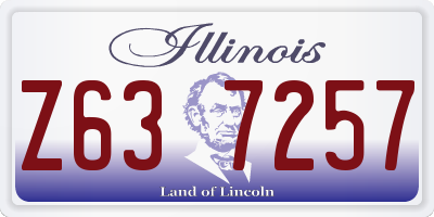 IL license plate Z637257