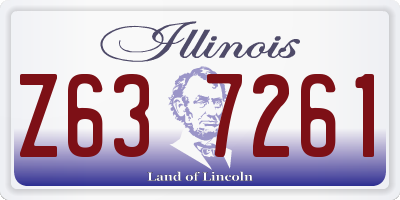 IL license plate Z637261