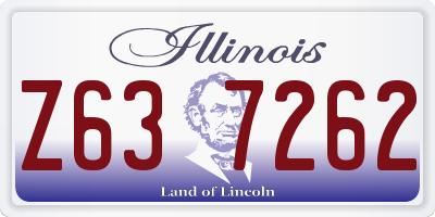 IL license plate Z637262
