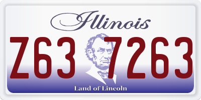 IL license plate Z637263