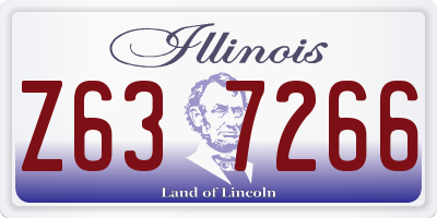 IL license plate Z637266