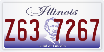 IL license plate Z637267