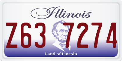 IL license plate Z637274