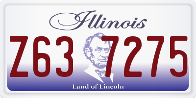IL license plate Z637275