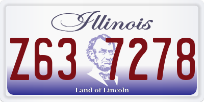 IL license plate Z637278