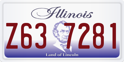 IL license plate Z637281