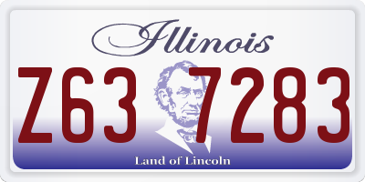 IL license plate Z637283