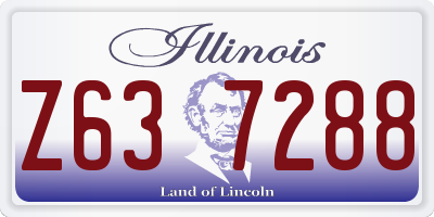 IL license plate Z637288