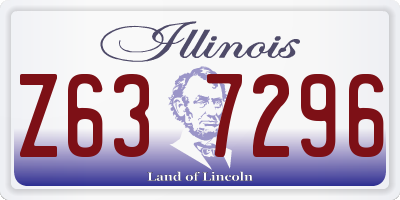 IL license plate Z637296