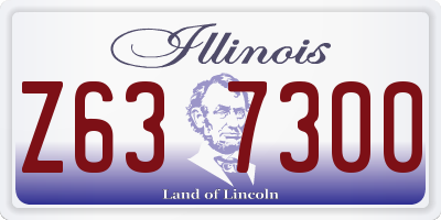 IL license plate Z637300