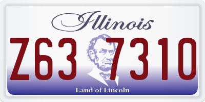 IL license plate Z637310