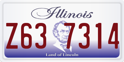 IL license plate Z637314