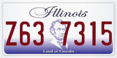 IL license plate Z637315