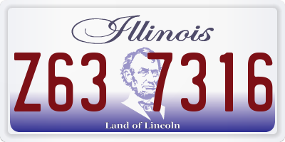 IL license plate Z637316