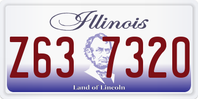 IL license plate Z637320