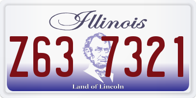 IL license plate Z637321