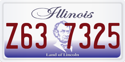 IL license plate Z637325