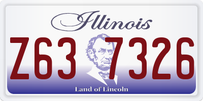 IL license plate Z637326