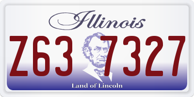 IL license plate Z637327