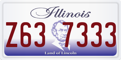 IL license plate Z637333