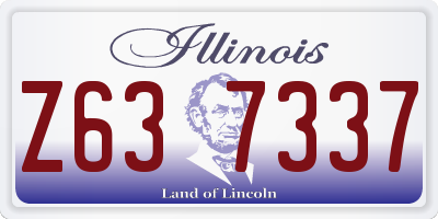 IL license plate Z637337