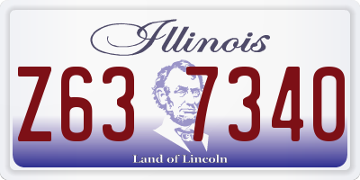 IL license plate Z637340