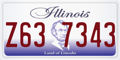 IL license plate Z637343