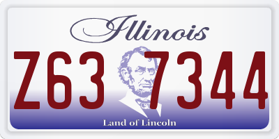 IL license plate Z637344