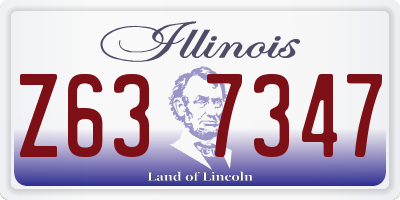 IL license plate Z637347