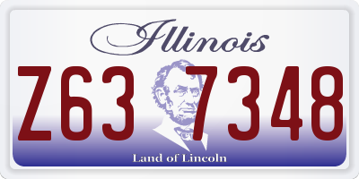 IL license plate Z637348