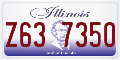 IL license plate Z637350
