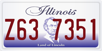 IL license plate Z637351