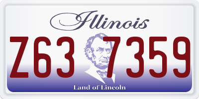 IL license plate Z637359