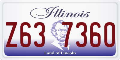 IL license plate Z637360